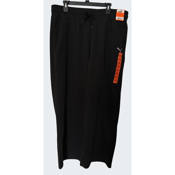 NWT PUMA FLEECE STRAIGHT LEG ELASTIC WAIST SWEATPANTS - WOMEN'S XXL - Picture 1 of 5